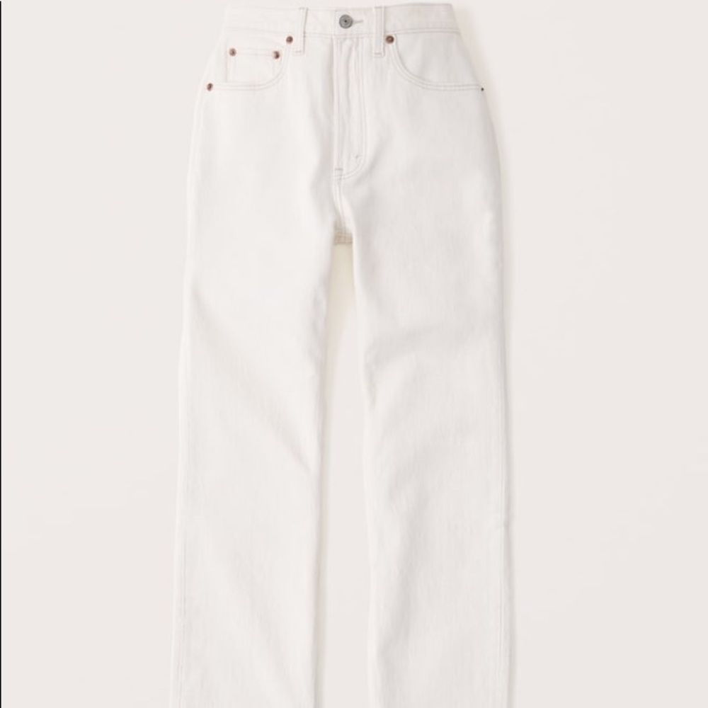 NWT white ultra high rise jeans